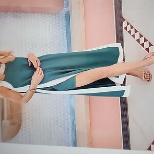 Hoovever 2 Piece Set.  Maxi Dree With Seperate Matching Shorts. NWOT